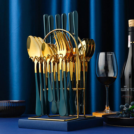 Gold/Stainless Steel Cutlery Set