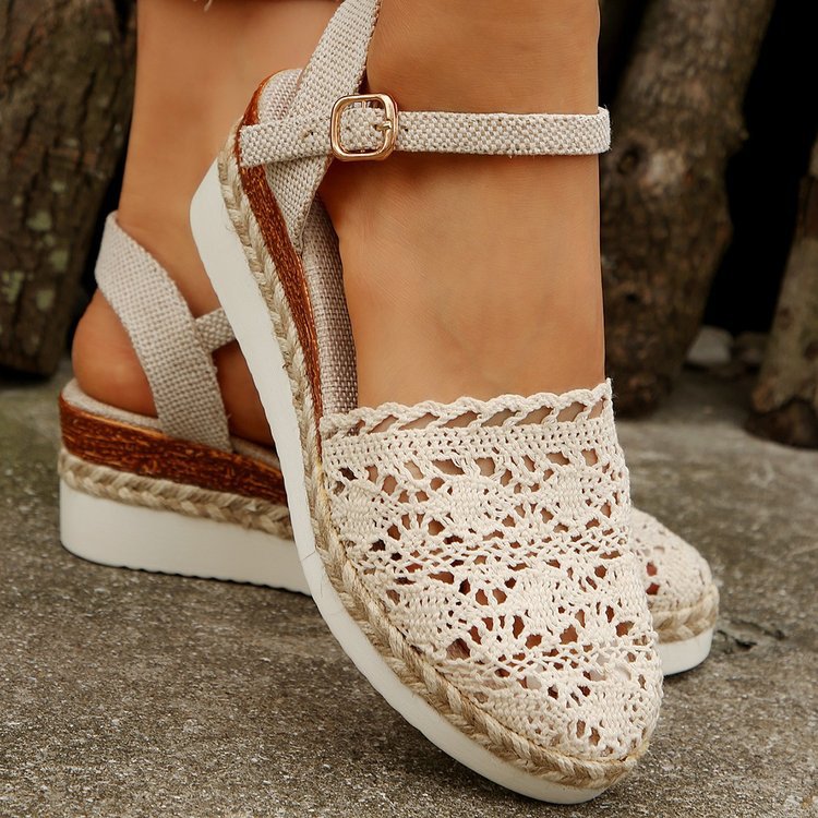 Outerwear Hemp Rope Lace Sandals