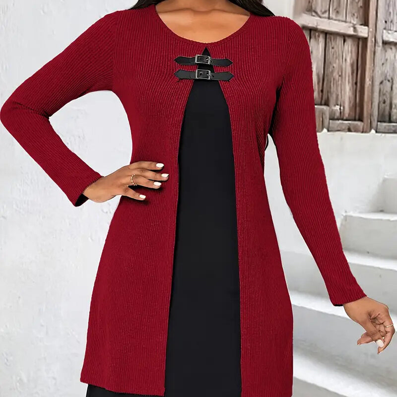 Women's Color-Block Midi Dress
