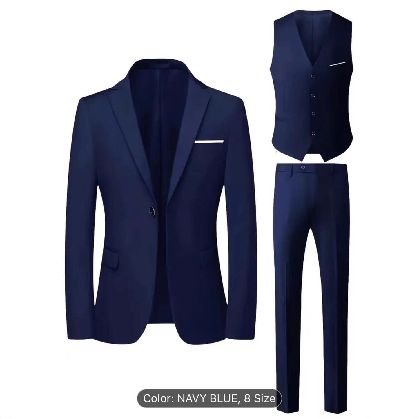 Men's Suit Set - Wedding - Business - Three-Piece Set