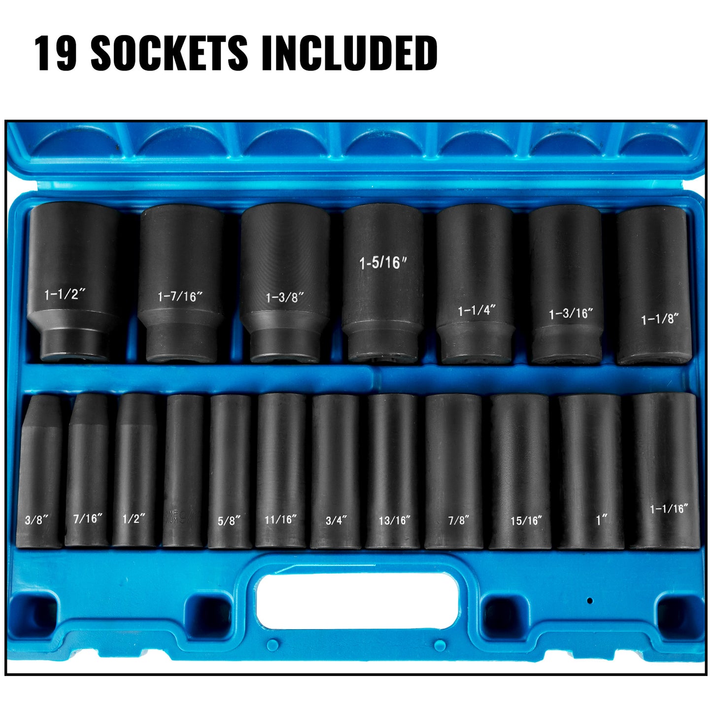 VEVOR Impact Socket Set 19 Pieces
