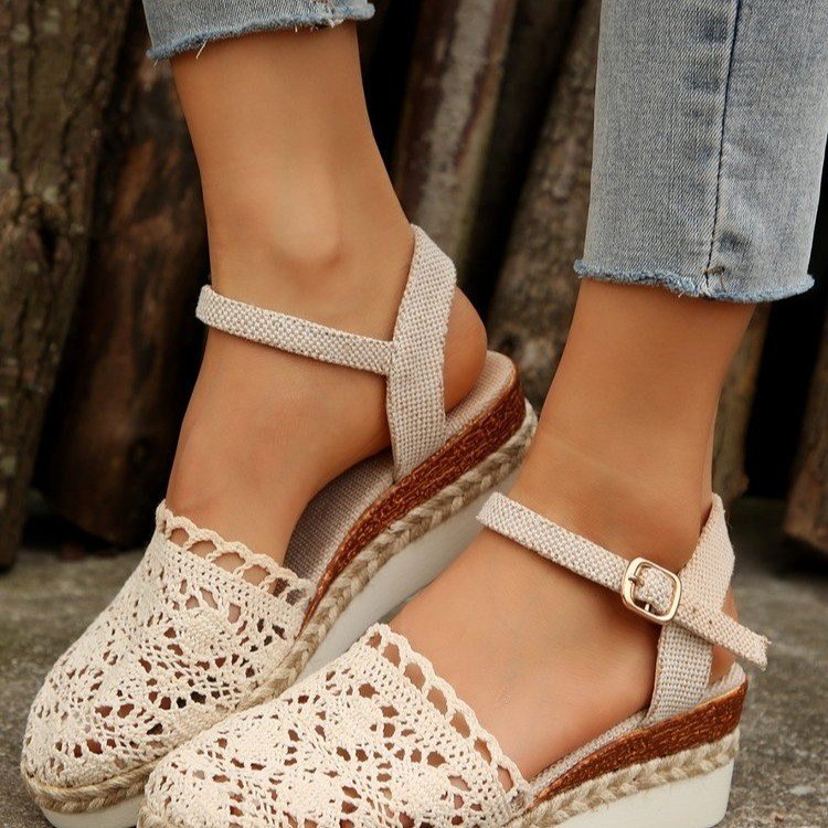 Outerwear Hemp Rope Lace Sandals