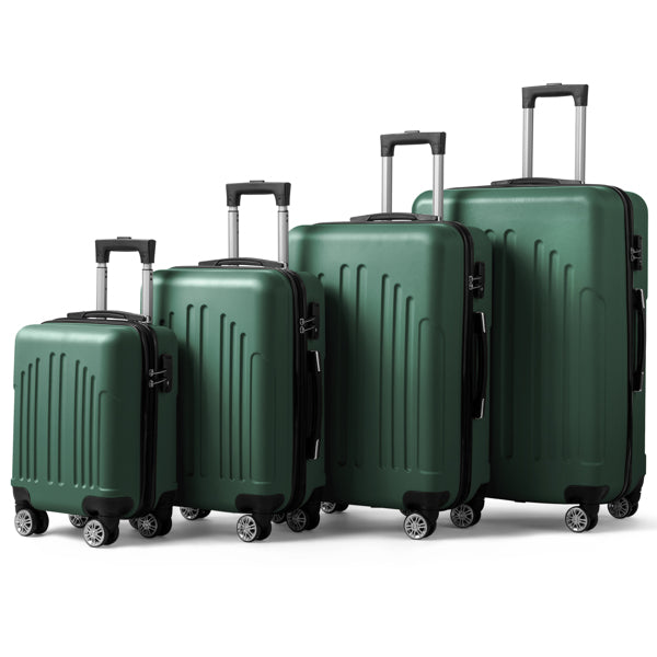 4pc Vertical Stripe Luggage