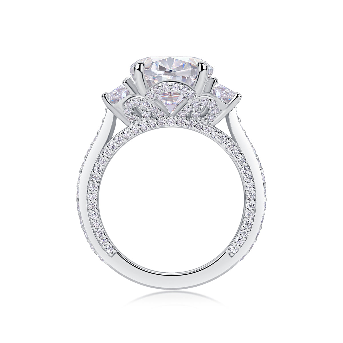 Crown Of Radiance - Jewelry Accessory Set/Sterling Silver And Platinum-plated Diamond