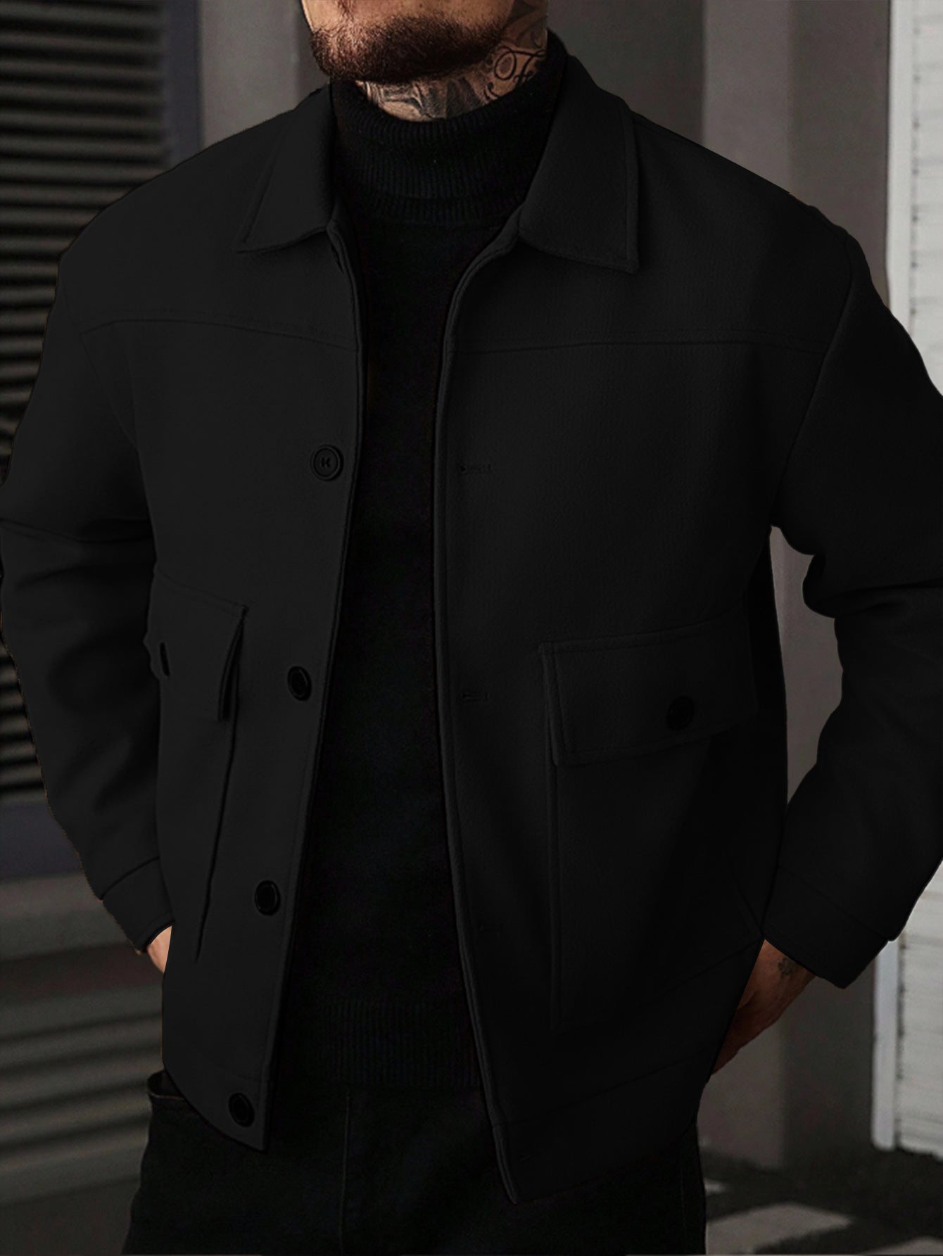 Men's Lapel Workwear Jacket Workwear