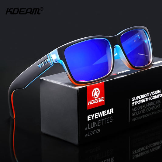 Men's Colorful Real Film Sunglasses