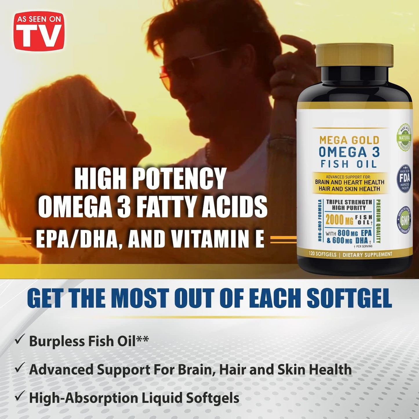 Mega Gold Omega 3 Fish Oil