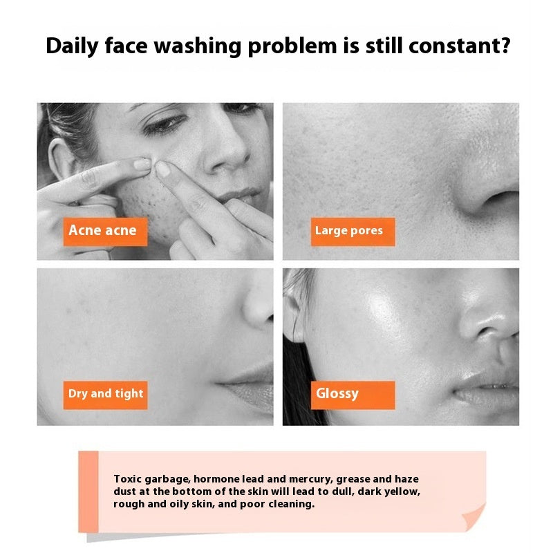 Vitamin C Facial Cleanser For Girls Deep Cleansing And Oil Controlling Moisturizing