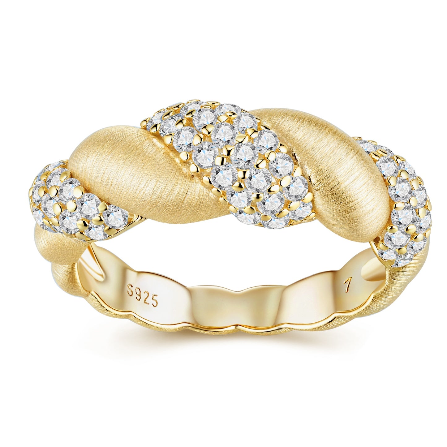Tengman - Jewelry Accessory Set/Sterling Silver & Gold-plated Diamond
