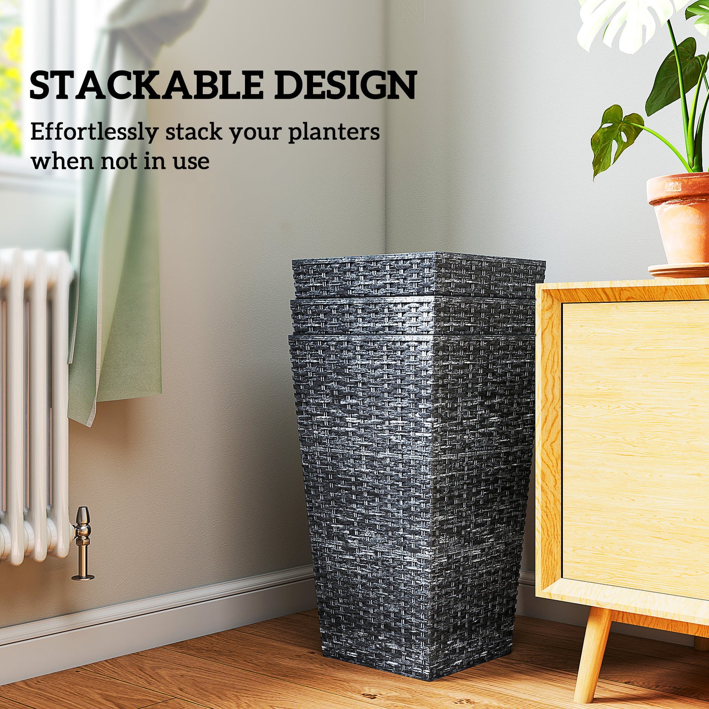 Tall Planters for Outdoor