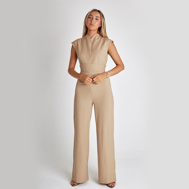Women's Elegant Long Sleeveless Jumpsuit