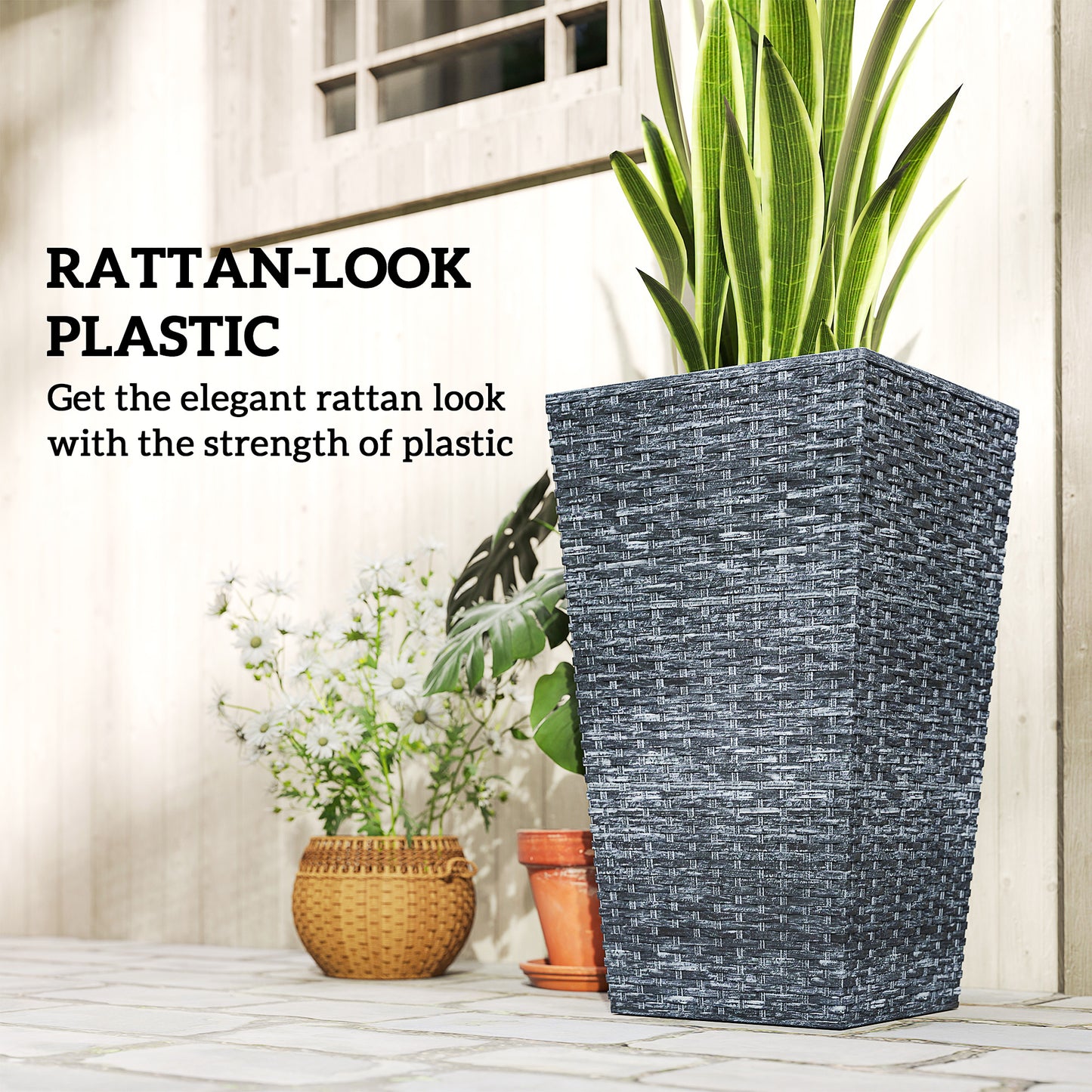 Tall Planters for Outdoor
