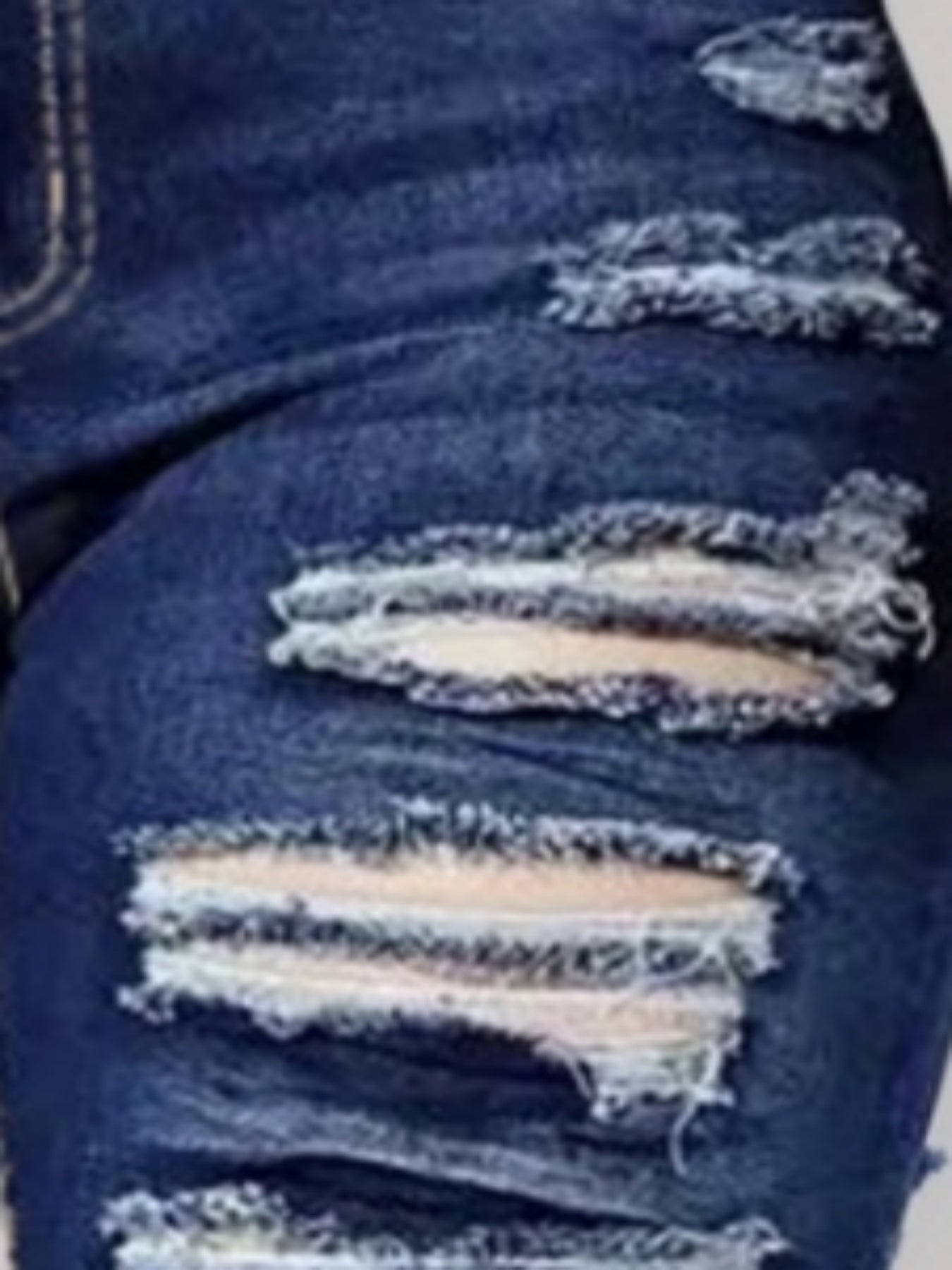 Women’s Ripped Tight Cropped Pants