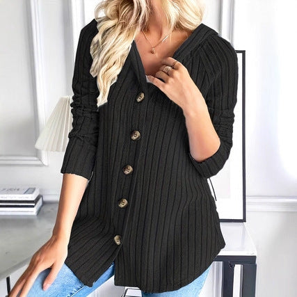 Women's Fashionable Buttoned Waist Top