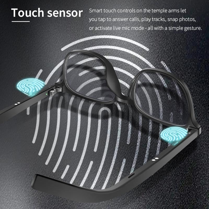 Smart AI Bluetooth Glasses With Magnetic Interchangeable Lenses