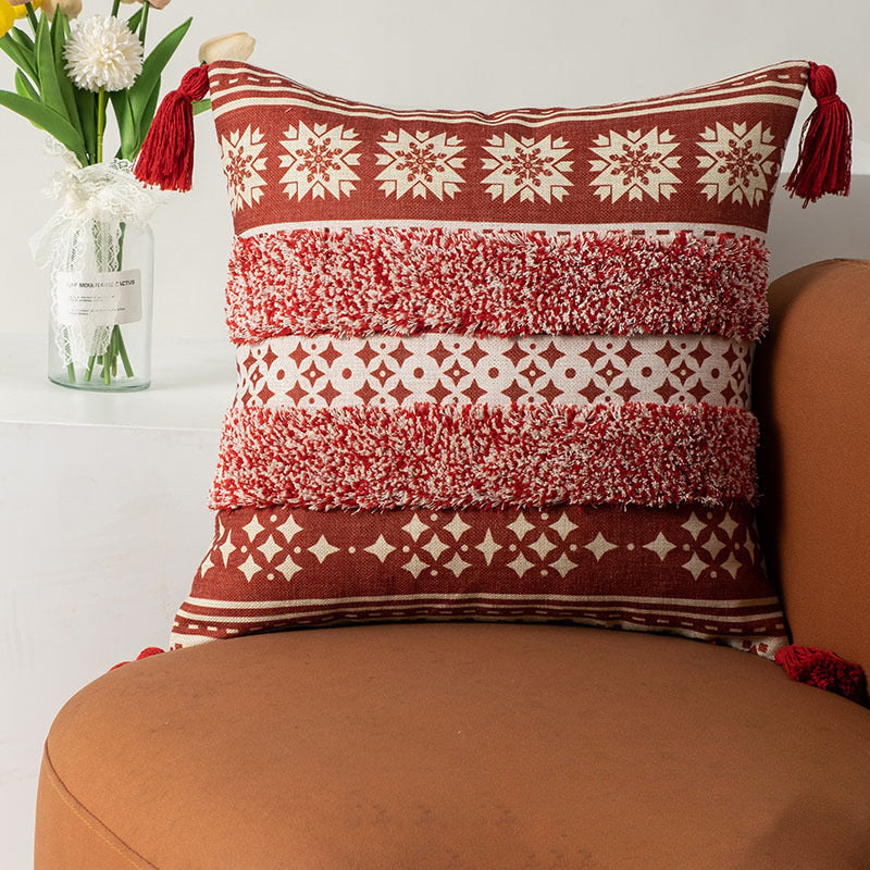 Tasseled Tufted Throw Pillows