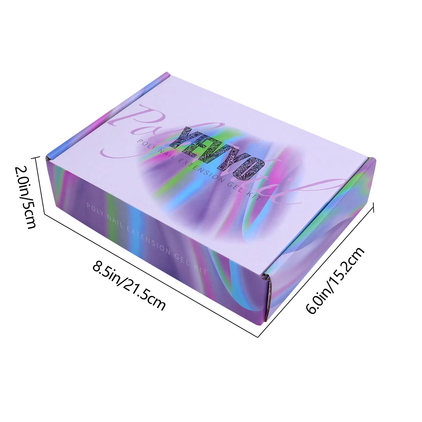 6 PCS Poly Gel Nail Kit With UV Lamp