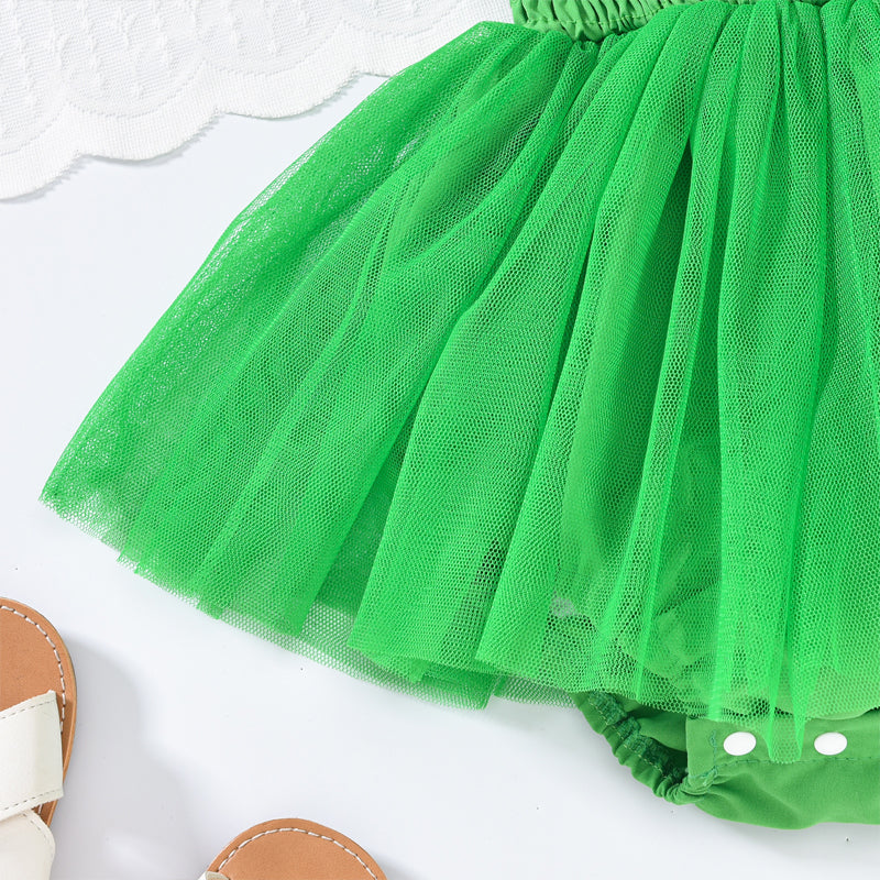 Baby Girl's Clover Embroidered Dress