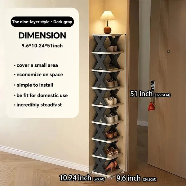 Shoe Rack/9 Pairs Of Shoes