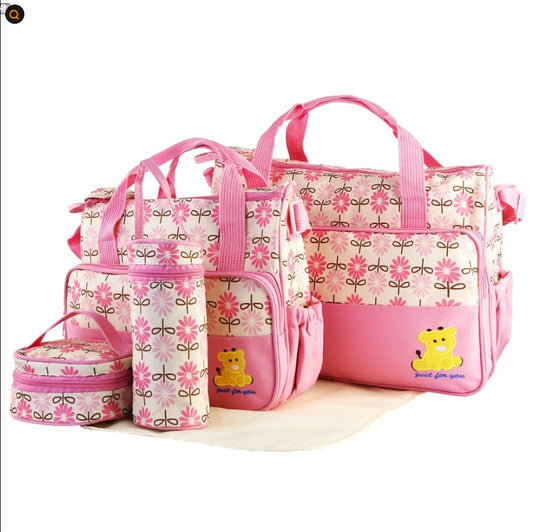 5PCS Baby Nappy Diaper Bags Set