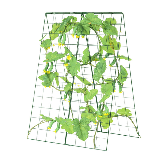 A-Frame Cucumber Trellis 46' X 32' Foldable Metal Garden Trellis