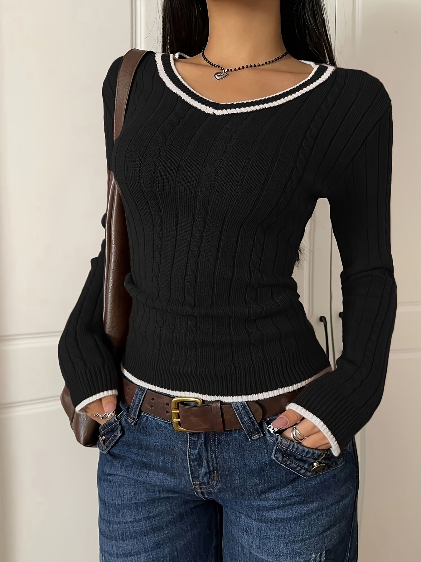 Women's Casual Sweater Slim