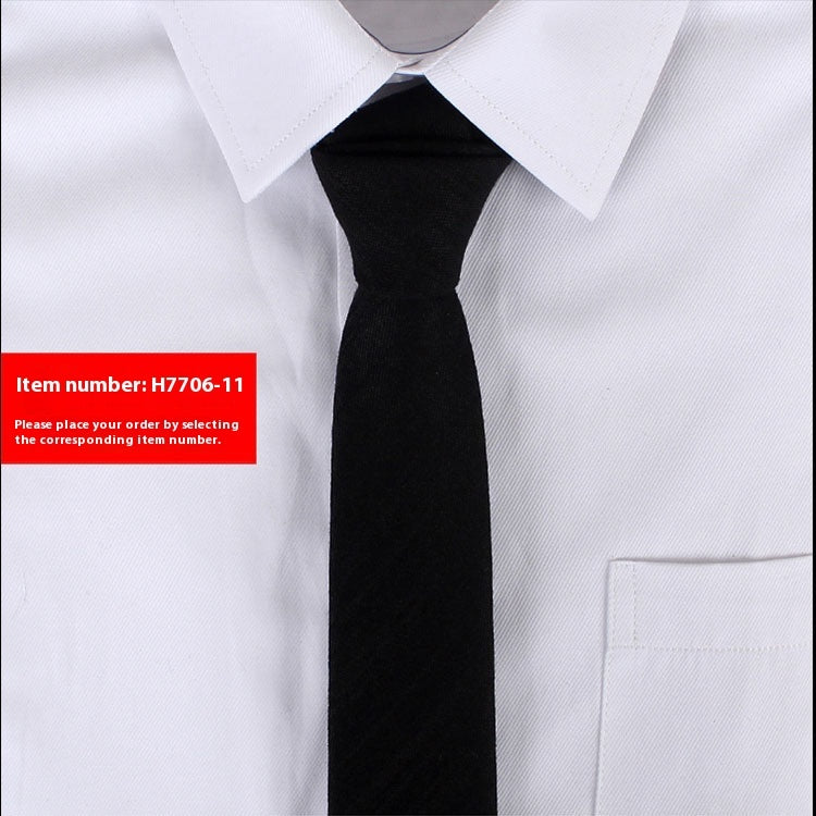 Men's Business Korean Solid Colour Tie