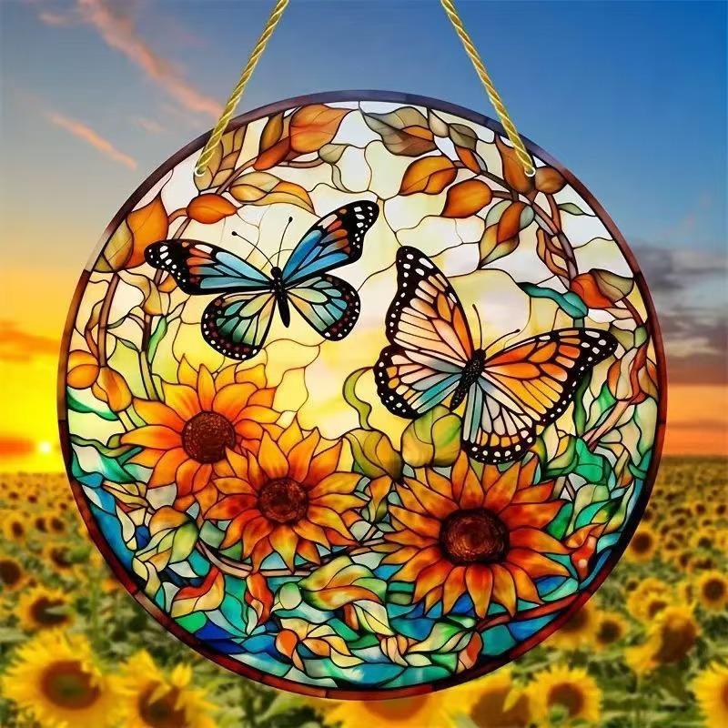 Creative Butterfly Decoration Acrylic Hanging Painting