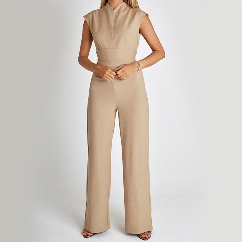 Women's Elegant Long Sleeveless Jumpsuit