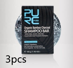 Hand-Extracted Bamboo Charcoal Shampoo Soap Bar