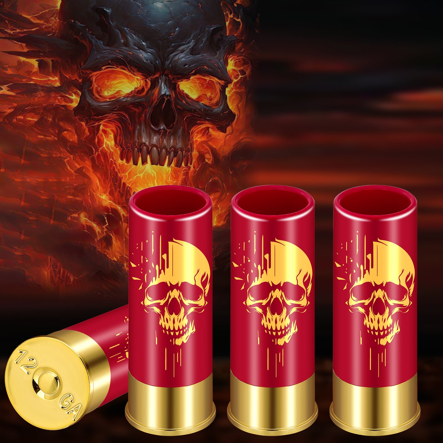 4pcs Skull Shot's, 1.5oz