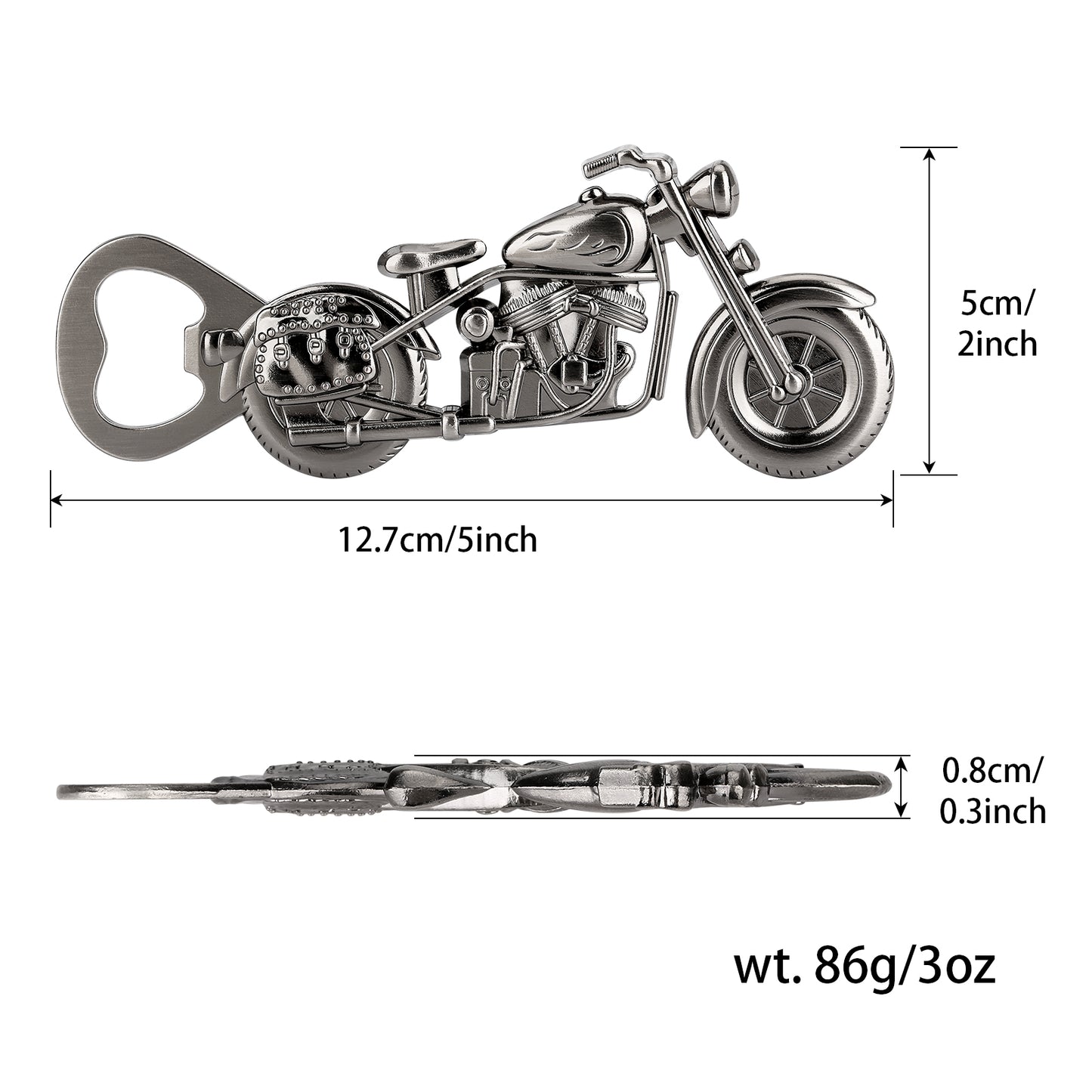 Old Style Motorcycle Beer Bottle Opener