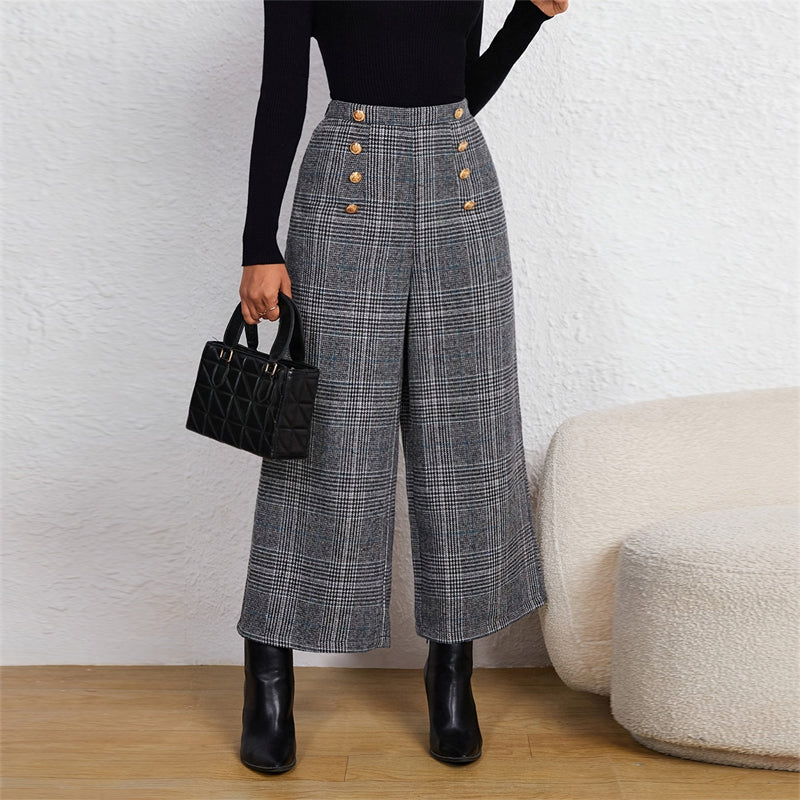 Women's Wide-Leg Ninth Pants