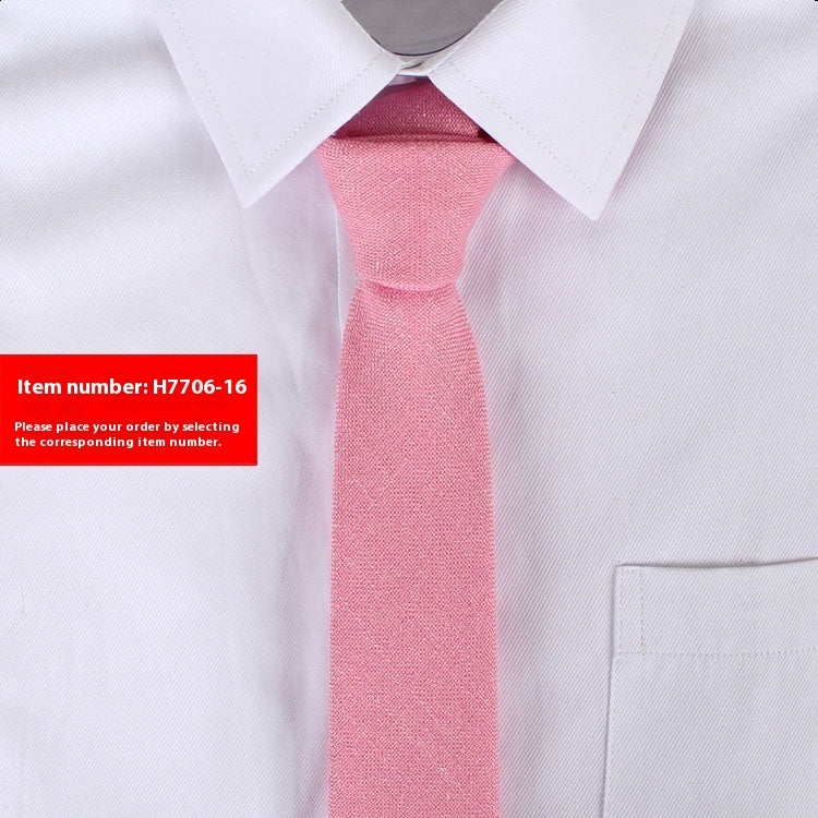 Men's Business Korean Solid Colour Tie