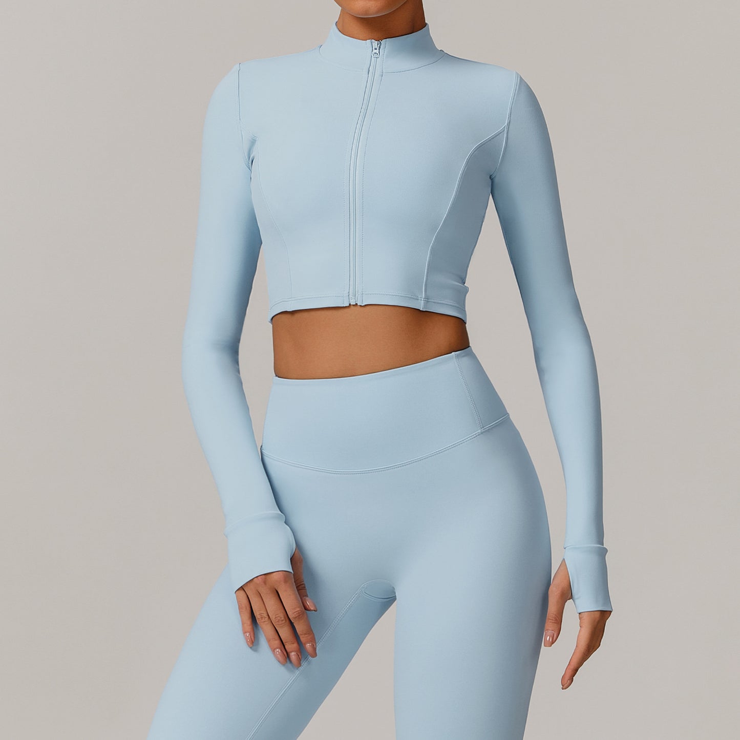 Slim-Fit Fitness Long-Sleeve Jacket Quick-Dry Yoga Wear