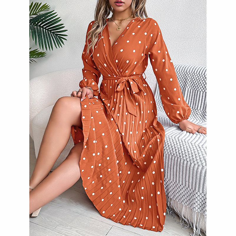 Women's Polka Dot Maxi Dress