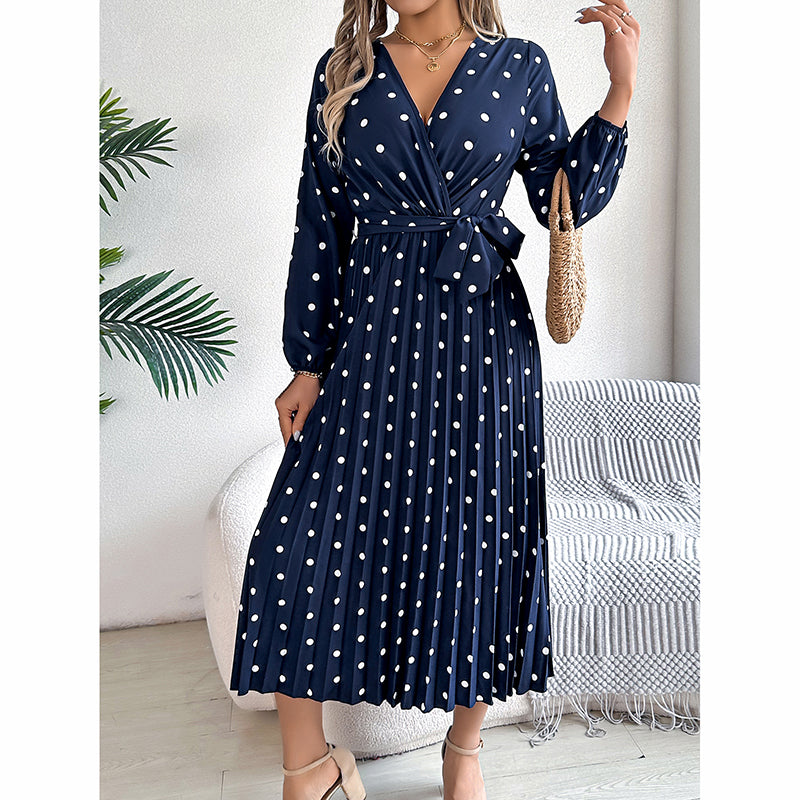 Women's Polka Dot Maxi Dress