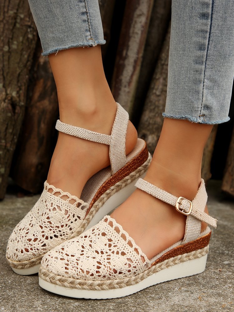 Outerwear Hemp Rope Lace Sandals