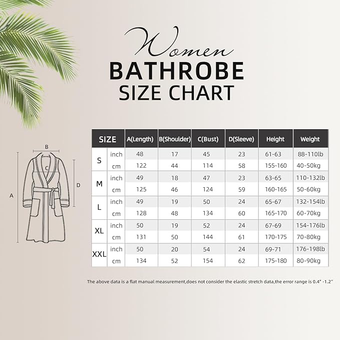 Women's Fleece Plush Warm Long Bathrobe