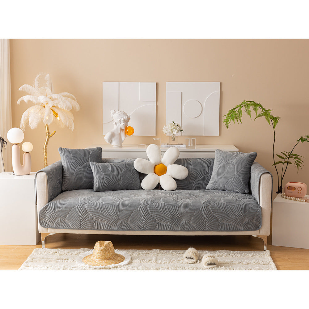 Nordic Crystal Fleece Sofa Cover
