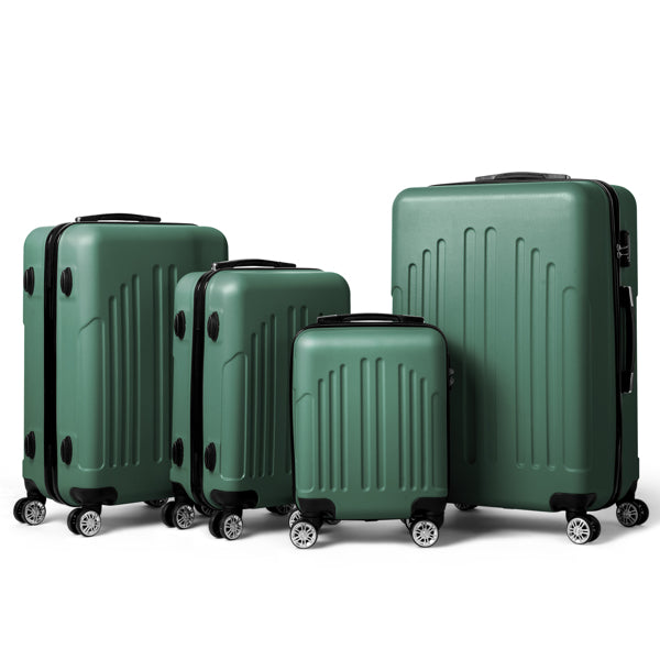 4pc Vertical Stripe Luggage