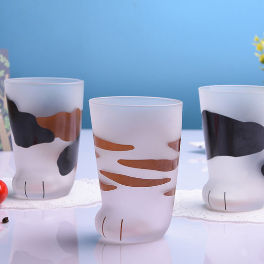 Creative Cute Cat Paws Glass