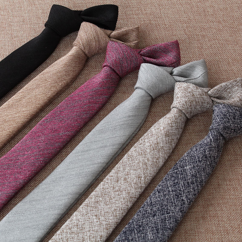 Men's Business Korean Solid Colour Tie