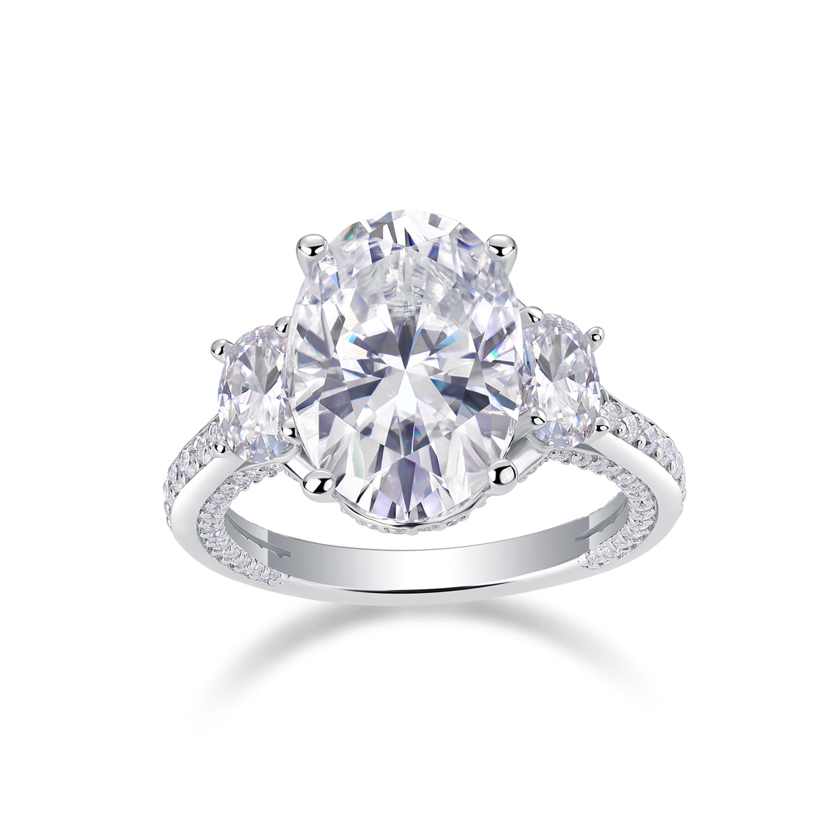 Crown Of Radiance - Jewelry Accessory Set/Sterling Silver And Platinum-plated Diamond