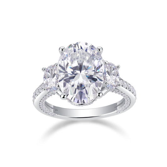 Crown Of Radiance - Jewelry Accessory Set/Sterling Silver And Platinum-plated Diamond