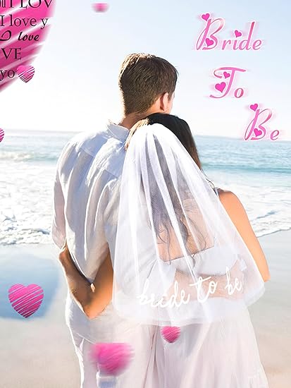 Bride To Be Embroidered/Veil