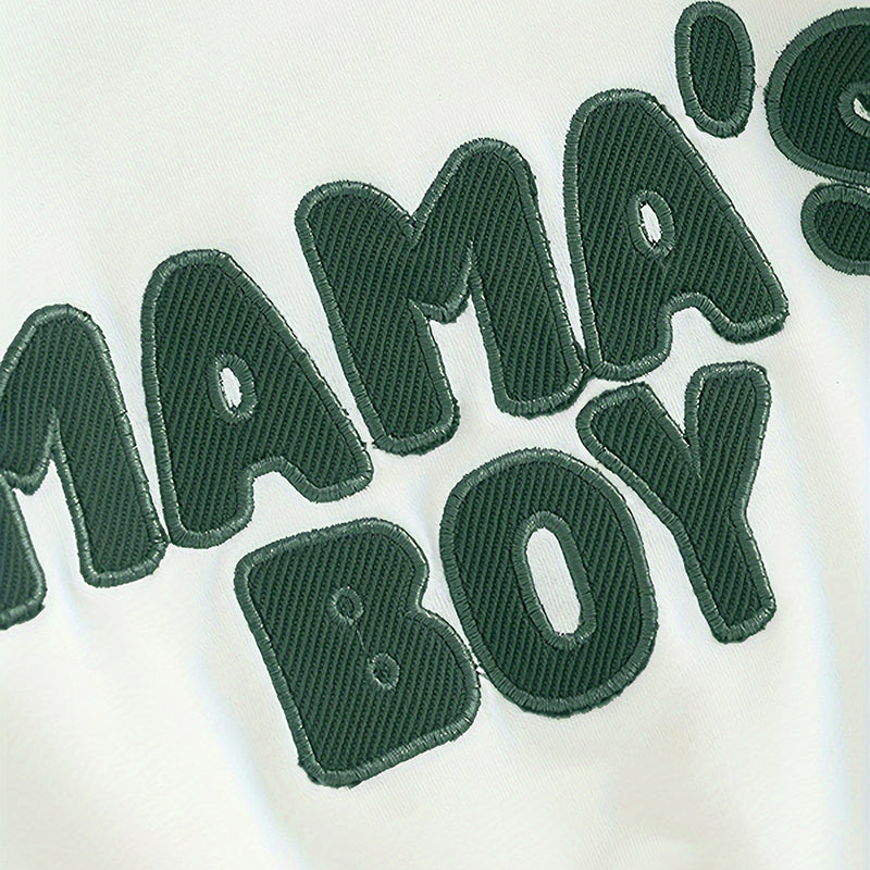 Toddler Baby Boy Clothes 'Mama's Boy' Print