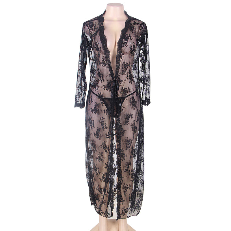 Women's Long Lace Nightgown