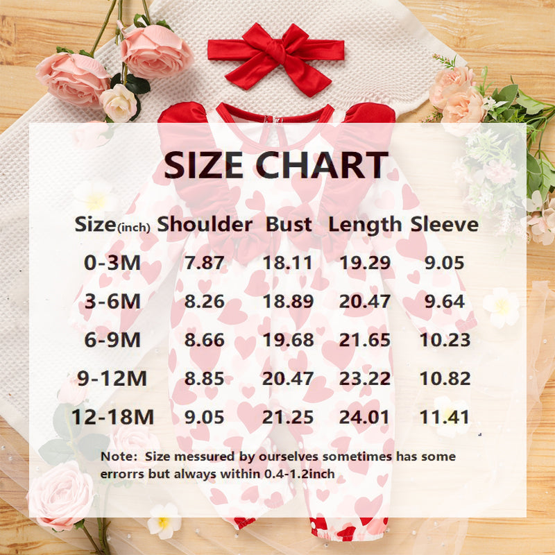 Baby Romper/Heart Print