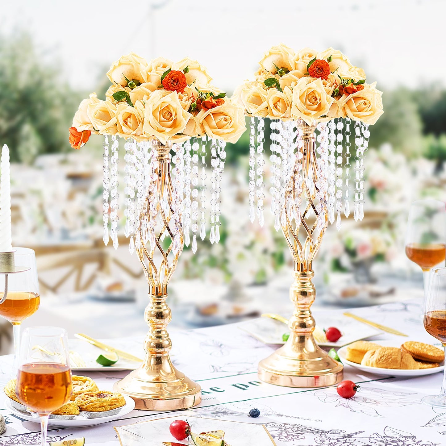 Crystal Wedding Flower Stand Vase